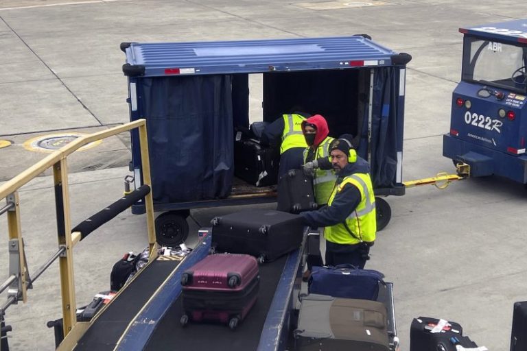 Thousands of workers at 15 U.S. airports rally and strike in support of better working conditions