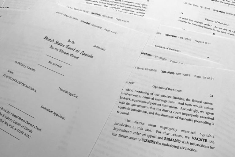 Mar-a-Lago special master formally dismissed; Trump not expected to appeal