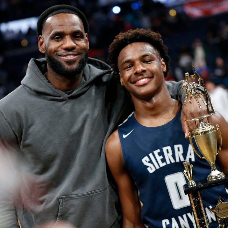 LeBron James clarifies desire to play with (or against) son Bronny