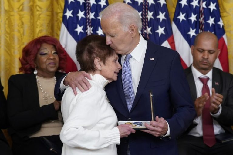 Biden warns of dangers posed by ‘big lie,’ rewards heroes of Jan. 6