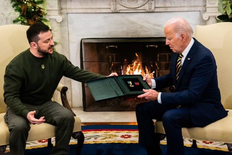 Dog bowls from Johnson, a $12,000 desk set from Putin: The gifts foreign leaders gave Biden