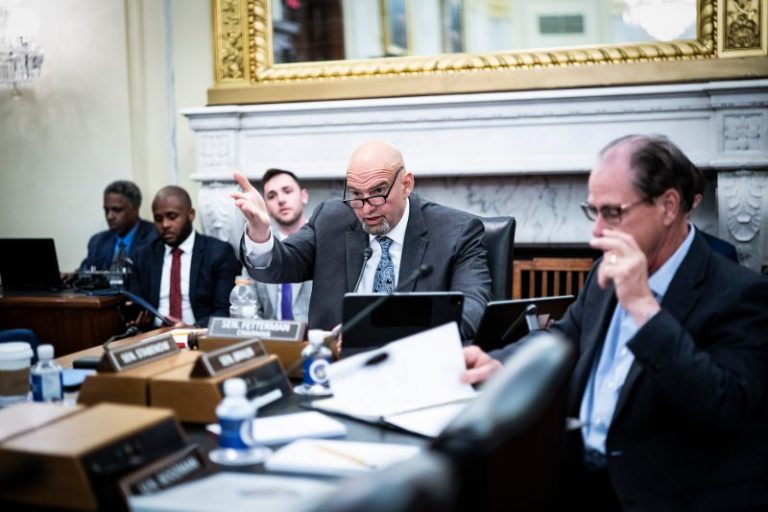 Fetterman chairs first subcommittee meeting after return to Senate