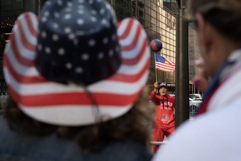 Waiting, whistling and trampling: The Trump spectacle feeds on itself