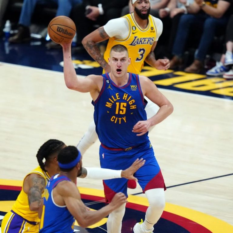 Nuggets hold off Lakers, win Game 1 behind Jokic’s epic triple-double