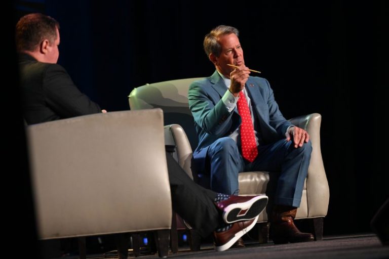 Brian Kemp ushers his party away from the Trumpian deep end — again