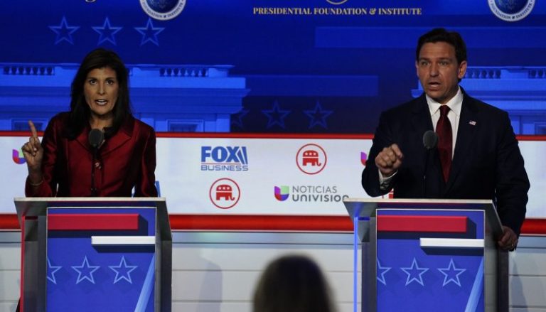 Republican debate brings chaos, attacks and a slog for second place