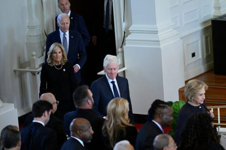 Bidens travel to Georgia to celebrate the life of Rosalynn Carter