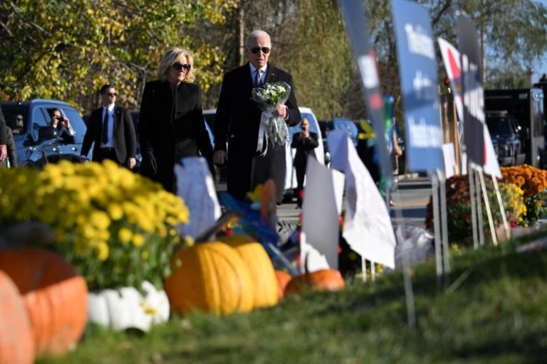 Biden says consensus ‘ultimately possible’ in visit after Maine mass shooting