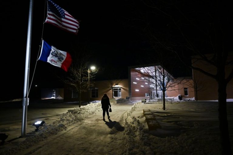 Iowa caucus turnout lowest in over a decade amid freezing temperatures
