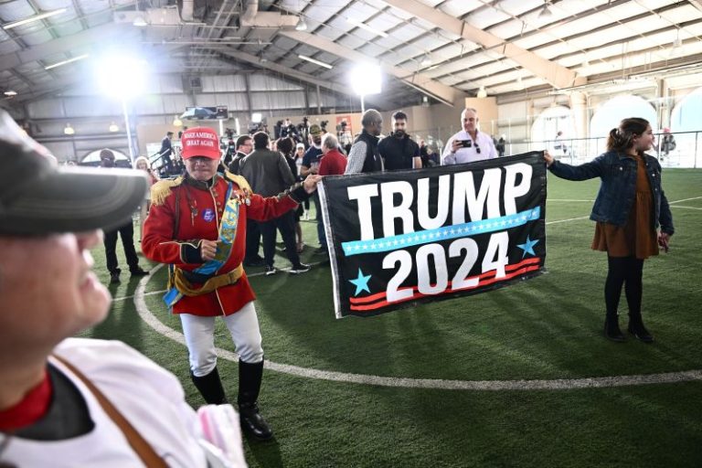 Trump campaigns in Nevada, where he is all but guaranteed victory