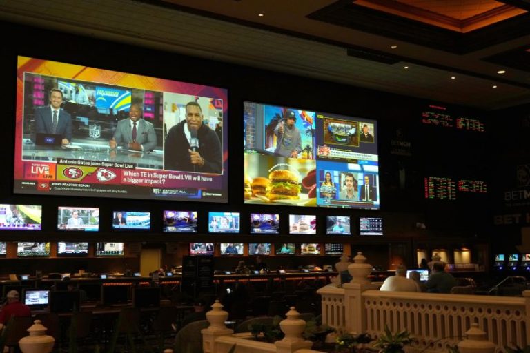 Sports betting around Super Bowl 58 appears to break several records