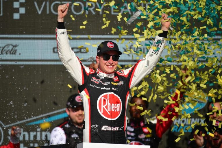 Bell wins NASCAR race at Phoenix, an emotional lift to Joe Gibbs Racing