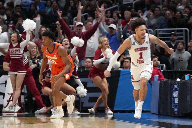 Men’s March Madness highlights: Alabama will face UConn in Final Four