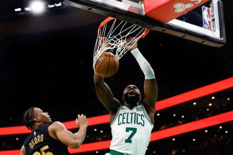 Jaylen Brown leads Celtics’ Game 1 rout of Cavs
