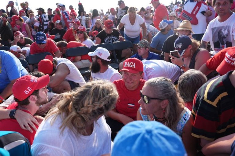 Pops, screams and then blood: On the scene at the Trump rally shooting