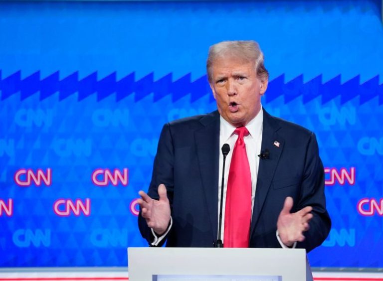 Trump dodged a broad range of questions as Biden struggled onstage