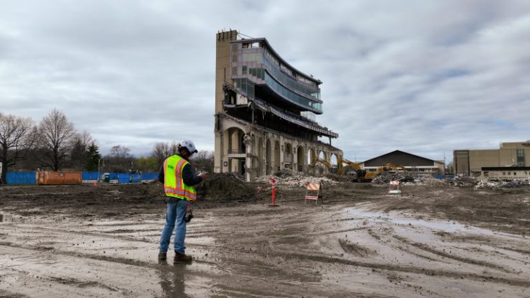 How Northwestern turned lacrosse field into temporary lakeside football stadium