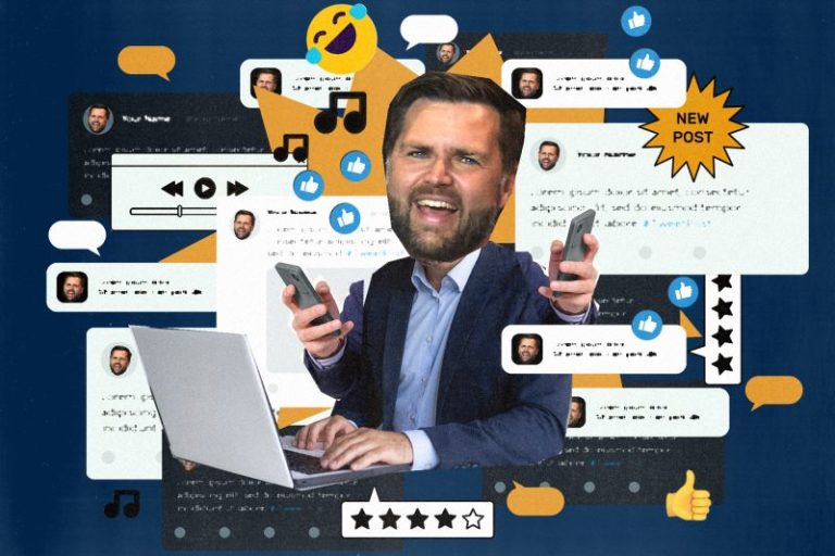 A true millennial, JD Vance posted his whole life — and his dog’s — online