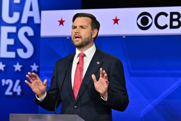 JD Vance’s mic is muted during debate exchange on immigration