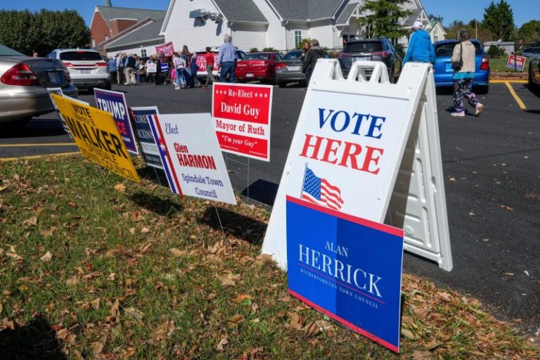 North Carolina breaks turnout record on first day of early voting