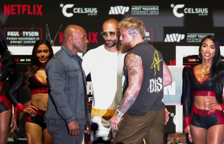 Jake Paul outsparkles Mike Tyson at pre-fight press conference
