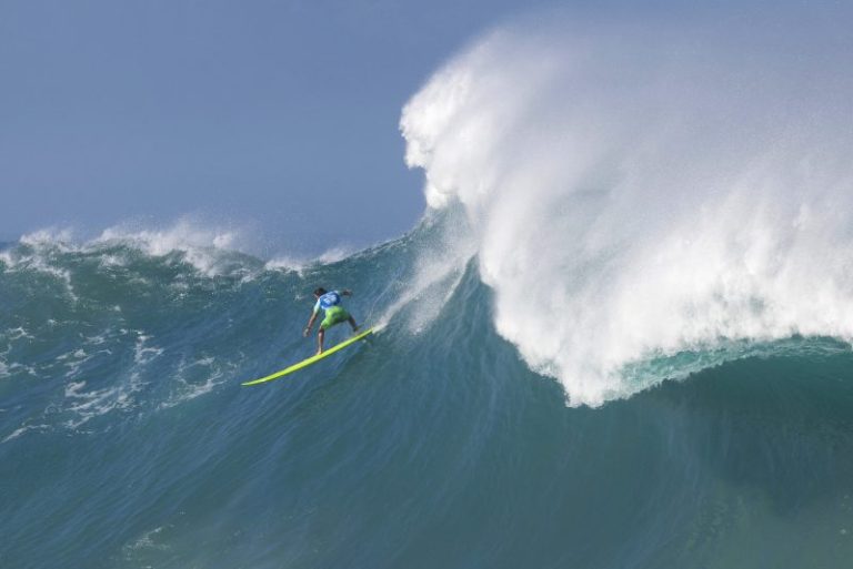 WATCH: Surfers ride 50-foot waves during epic contest in Hawaii