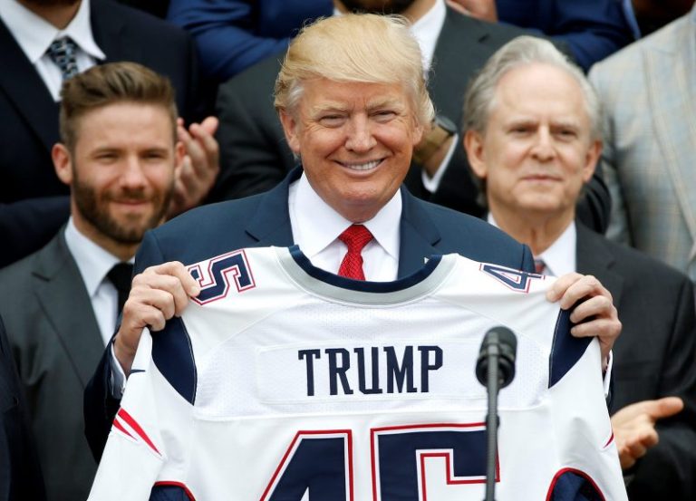 President Trump’s on-again, off-again relationship with the NFL