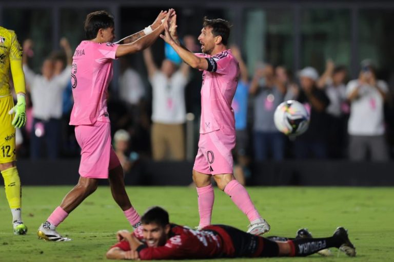 Messi assists on two goals as Inter Miami wins its Leagues Cup opener