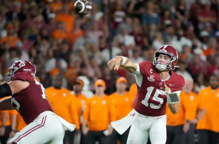 Ty Simpson waited his tur at Alabama. Now, he’s a Heisman candidate
