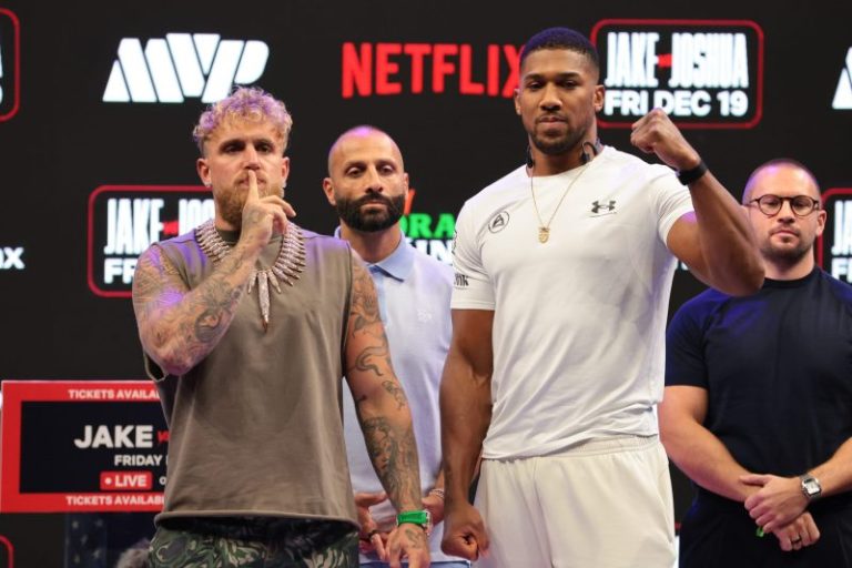 Jake Paul, Anthony Joshua meet at fight press conference: How to watch