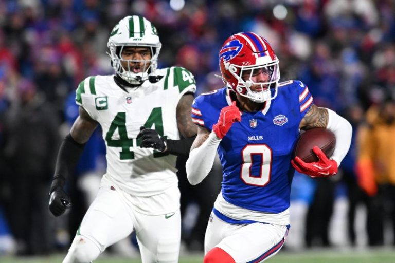 Joe Brady backs Keon Coleman, ‘stood on the table’ for Bills WR