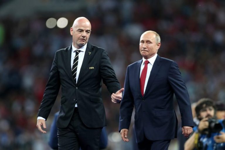 Ukraine minister slams FIFA president’s desire to lift Russia ban