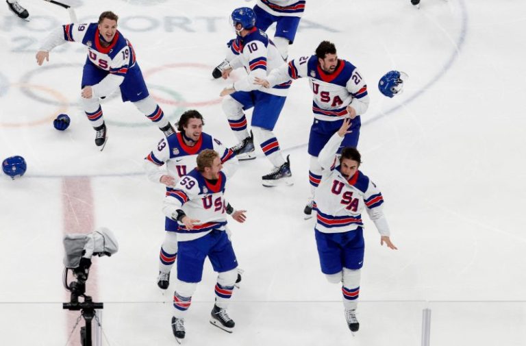USA men’s hockey victory caps … the best Winter Olympics ever